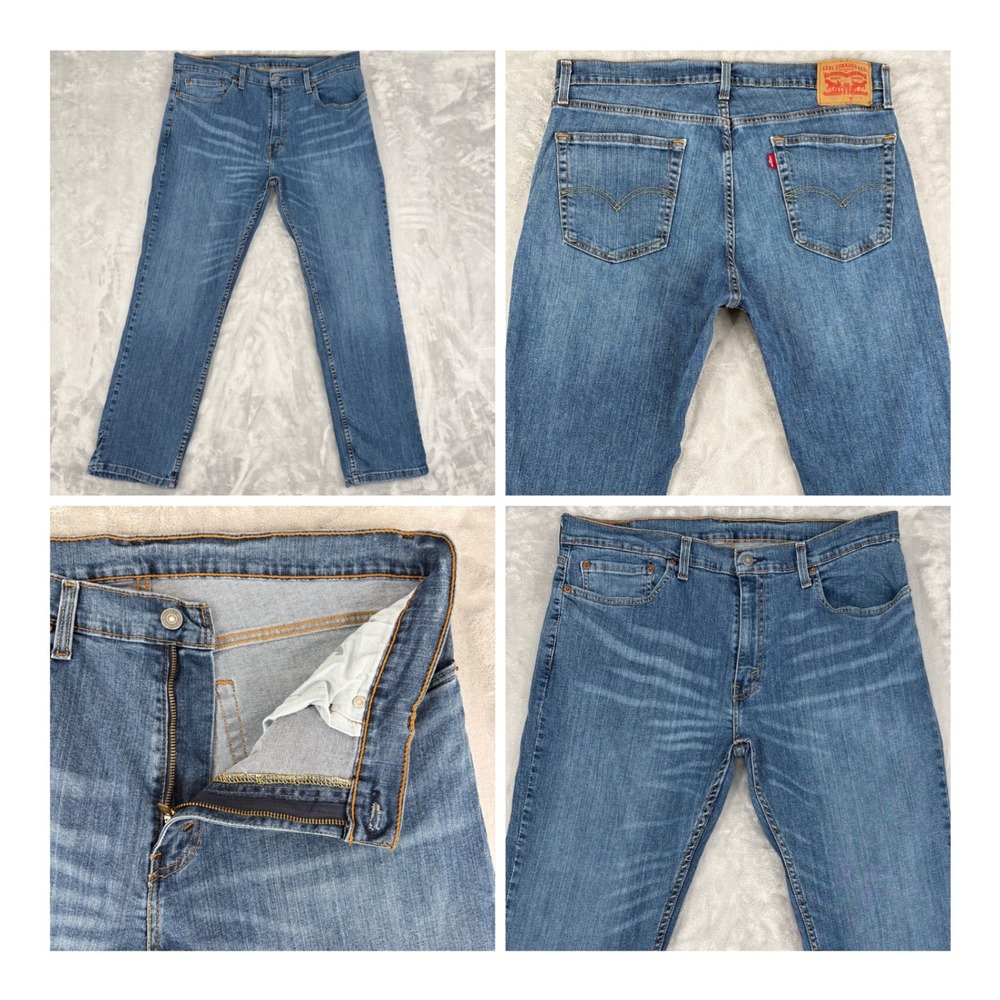 Levi's Jeans Mens 36x30 (Fits 36x29.5) Blue 559 Relaxed Straight Leg Classic